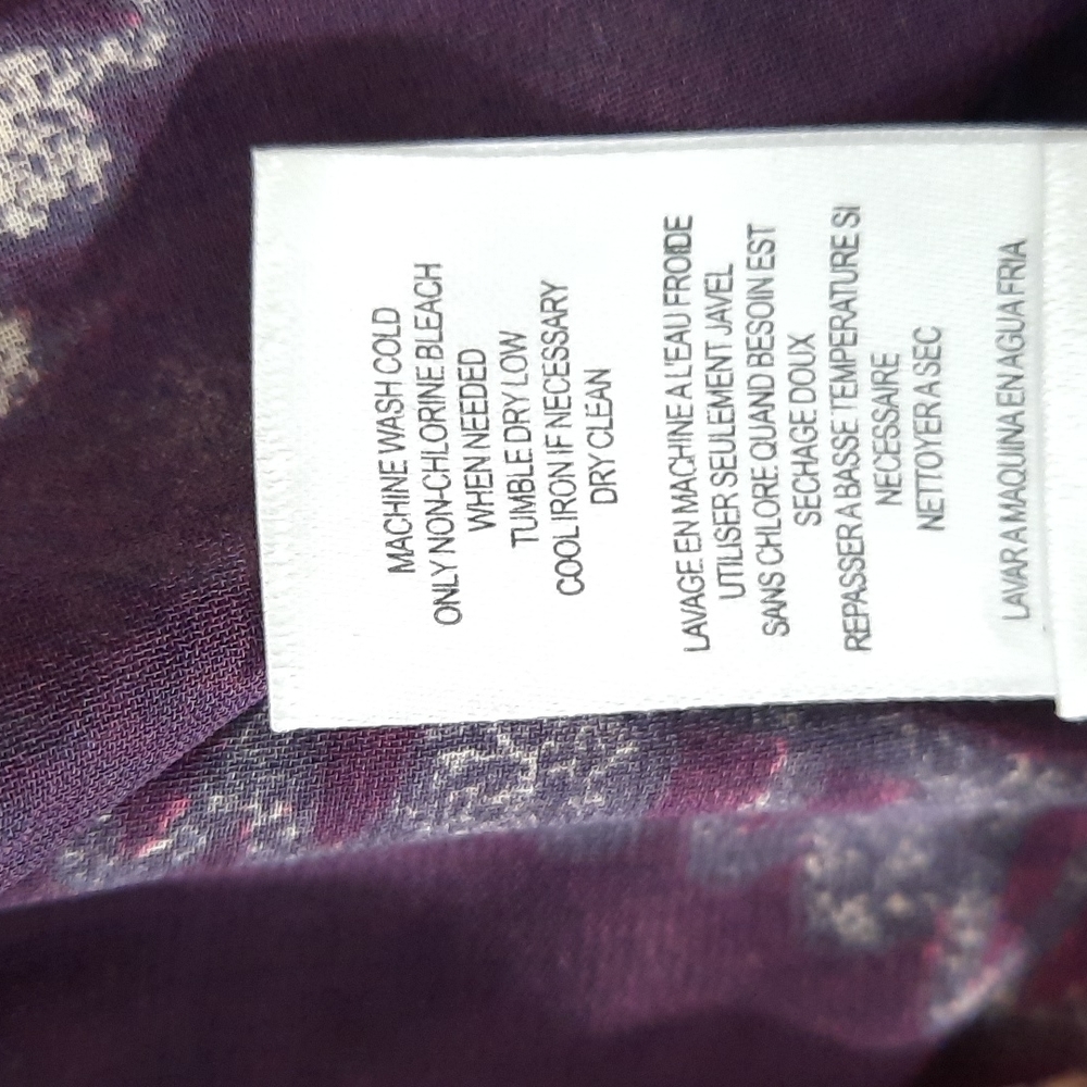 NWT BCBGENERATION CFT Puple/pink/cream / burgundy maxi dress SZ M - Picture 11 of 11